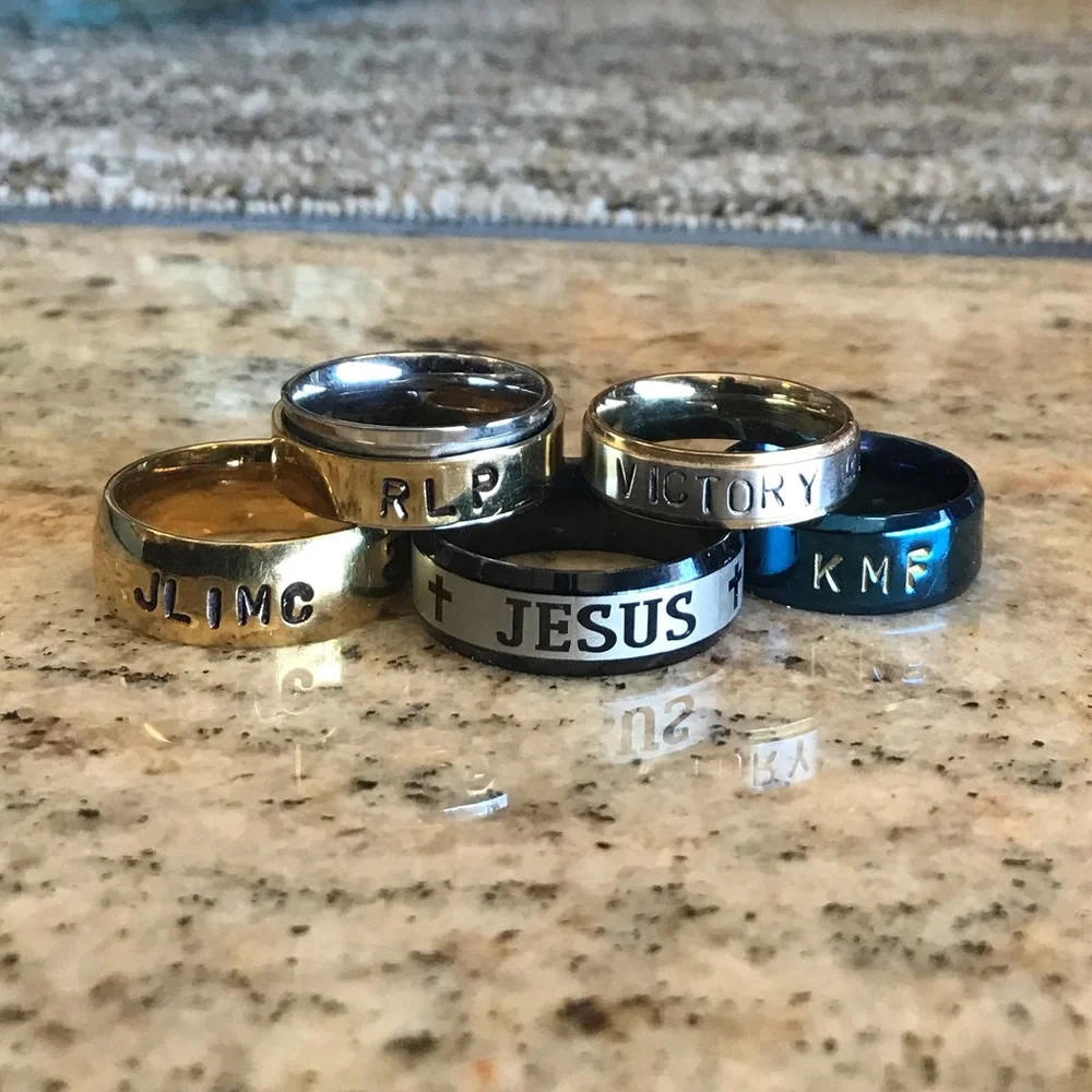 Customized Name Rings - Picture 1 of 2